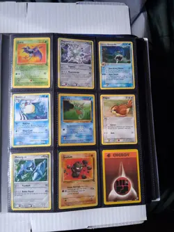Pokemon Card Collection Binder, Vintage, Snorlax, Flareon - Image 2