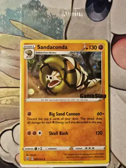 Sandaconda Holo GameStop Stamped Promo 082/163 New Sealed Pokemon Card w/swirl🌀 - Image 2