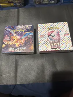 Sealed Japanese Pokemon 151 Booster Box and Obsidian Flames (US Seller)W/ Shrink - Image 1