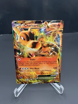 Pokemon Charizard EX Black Star Promo Holo XY29 180 HP Fire Blast Card - Image 1