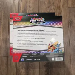 2x Sealed Pokemon Cards Scarlet & Violet Prismatic Evolutions Poster Collection - Image 2