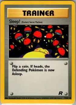 Sleep! (Rocket's Secret Machine) 79/82 Non Holo Team Rocket - Pokemon Card - NM - Image 1