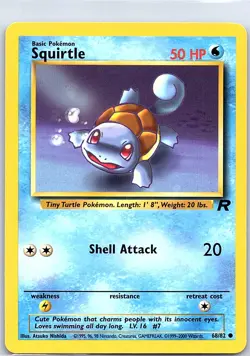 Squirtle 68/82 Non Holo Team Rocket - Pokemon Card - NM - Image 1