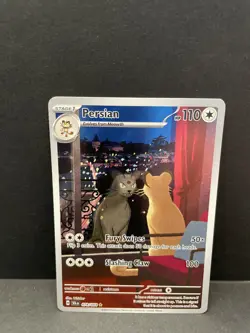 Pokemon TCG Persian Shrouded Fable Holo Illustration Card 078/064 NM - Image 1