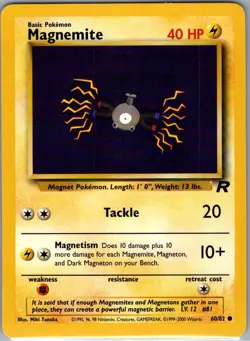 Magnemite 60/82 Non Holo Team Rocket - Pokemon Card - NM - Image 1