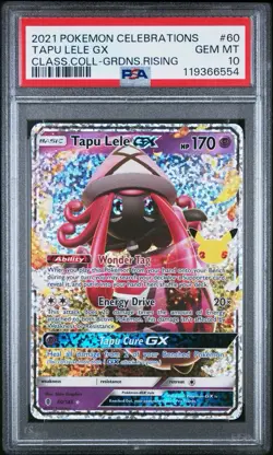 Tapu Lele GX 60/145 - Pokemon Celebrations Classic Collection - PSA 10 GEM MINT - Image 1