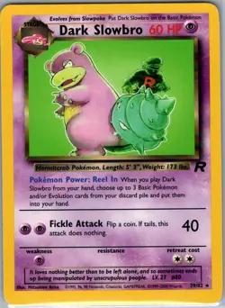 Dark Slowbro 29/82 Non Holo Team Rocket - Pokemon Card - NM - Image 1
