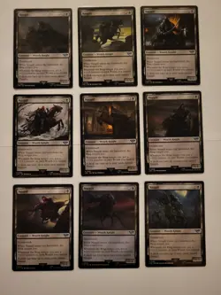 MTG Lord of the Rings Set of All Nine Nazgul THE NINE LP-NM - Image 2