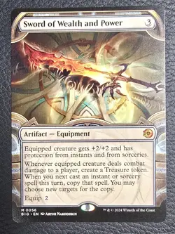 Sword of Wealth and Power Showcase Outlaws of Thunder Junction the Big Score MTG - Image 1