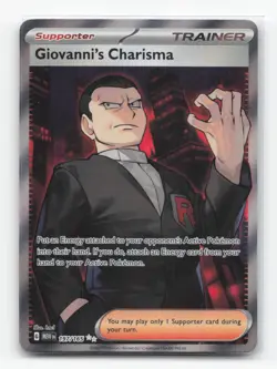 Pokemon TCG - Giovanni's Charisma 197/165 Near Mint Ultra Rare 151 - Image 1