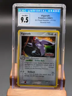 2007 Pokemon EX Power Keepers Vigoroth Reverse Holo #41 CGC Gem Mint 9.5/10 - Image 1
