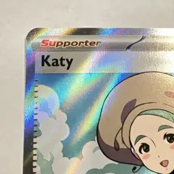 Pokemon TCG Scarlet & Violet Base Trainer Full Art Holo Rare Katy 237/198 MINT - Image 2