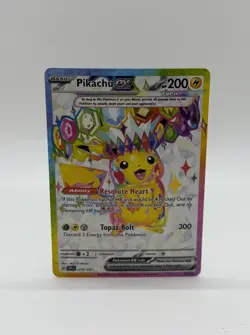 Pokemon TCG Scarlet & Violet Surging Sparks Pikachu ex #219/191 Ultra Rare - Image 1