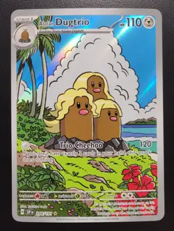 Alolan Dugtrio 208/191 Sv08: Surging Sparks Holo Full Art Pokemon Tcg - Image 1