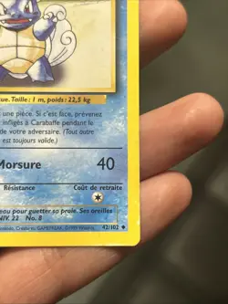 Pokemon TCG Wartortle Base Set 1999 1st Edition French 42/102- LP - Image 5