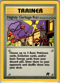 Nightly Garbage Run 77/82 Non Holo Team Rocket - Pokemon - NM - Image 1