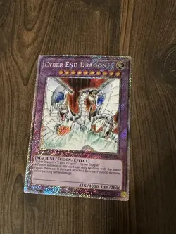 Cyber End Dragon Platinum Secret Rare Yugioh Quarter Century - Image 1