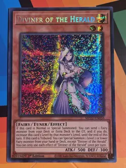 ** DIVINER OF THE HERALD ** 1ST EDITION PRISMATIC SECRET RARE MP22-EN056 YUGIOH! - Image 1