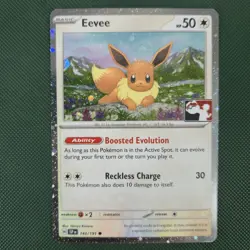 BLEED WHOLE SWIRL 🌀💫 Holo Eevee 143/191 Cosmo Prize Pack Series 7 Pokemon Card - Image 4