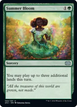 Summer Bloom Double Masters 2022 MINT Green Uncommon MAGIC MTG CARD ABUGames - Image 1