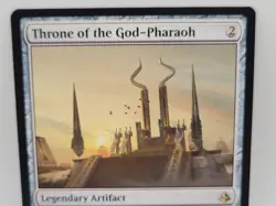 MTG Throne of the God-Pharaoh NM Amonkhet Rare Legendary Artifact EDH Magic Card - Image 2