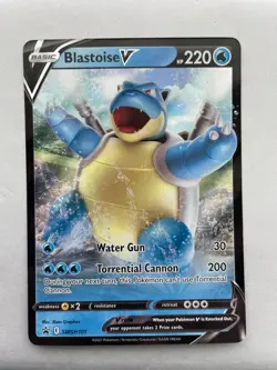 Blastoise V SWSH101 SWSH: Sword & Shield Promo Cards Holo - Image 1