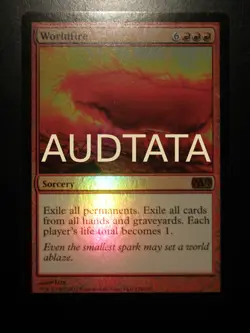 mtg magic 2013 m13 worldfire FOIL ENGLISH mondefeu premium 4 available - Image 1