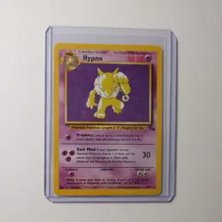 Hypno 23/62 Vintage Rare Fossil Unlimited Pokemon Card MP - HP - Image 1