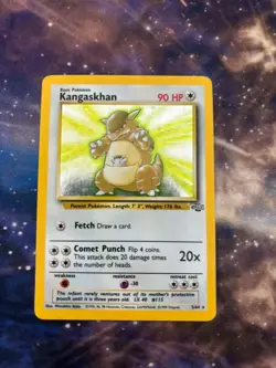 Pokemon TCG Kangaskhan Jungle 5/64 Holo Unlimited Holo Rare MP - Image 1