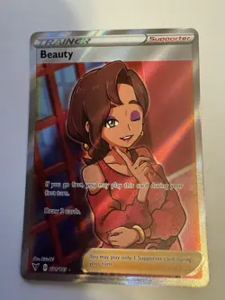 Beauty 181/185 Pokemon Vivid Voltage Ultra Rare Full Art Holo - Image 3