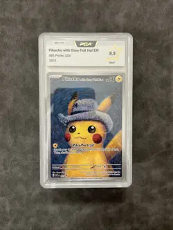CARTE POKEMON PCA 9.5 VAN GOGH MUSEUM PIKACHU WITH GREY FELT HAT PROMO SVP 085 - Image 1