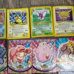 Vintage Lot Pokemon English Japanese German Ancient Mew 1st Holos Topps Erica - Image 4