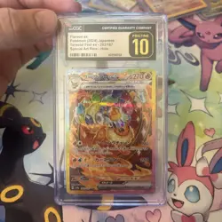 Flareon ex 202/187 Terastal Festival Japanese CGC Graded Pristine 10 Pokemon TCG - Image 1