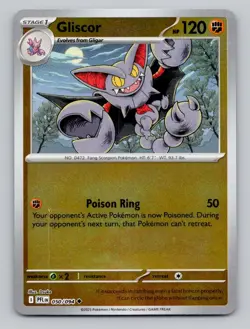 Reverse Holo Gliscor 050/094 Uncommon Phantasmal Flames Pokemon - Image 1