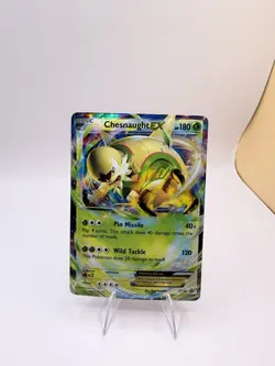Pokemon TCG Chesnaught EX XY18 XY Basic 180HP Promo Full Art Holo - Image 1