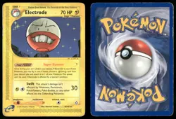 ✰ ELECTRODE 8 RARE AQUAPOLIS POKEMON ✰ DMG - Image 1