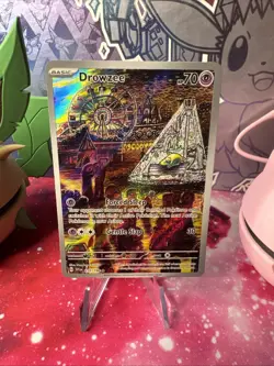 Drowzee Scarlet & Violet Holo Illustration Rare Card 210/198 Base Set NM - Image 1