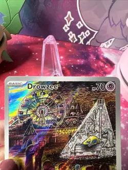 Drowzee Scarlet & Violet Holo Illustration Rare Card 210/198 Base Set NM - Image 2