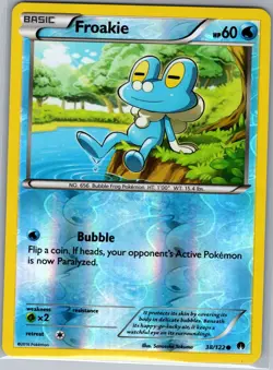 Froakie 38/122 Reverse Holo XY - BREAKpoint - Pokemon Card - NM - Image 1