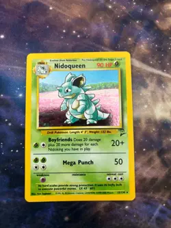 Nidoqueen 12/130 Base Set 2 - Holo Pokemon Card Vintage LP+ - Image 1