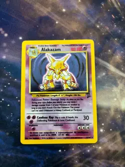 Alakazam Base Set 2 1/130 NM Holo Vintage Pokemon Card Excellent LP+ - Image 1