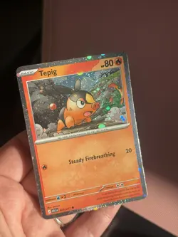 Pokemon TCG - Tepig 029/217 Cosmo Holo - Ascended Heroes Promo - Image 1