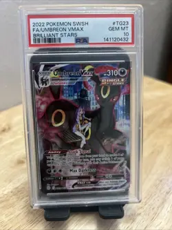 Umbreon VMAX PSA 10 Brilliant Stars TG23/TG30 Pokemon TCG 2022 Full Art Gem Mint - Image 3