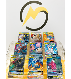 Pokemon S-Chinese 9Pcs TAG TEAM GX CSM2cC RR Holo Combo Sets Sun & Moon IN STOCK - Image 1