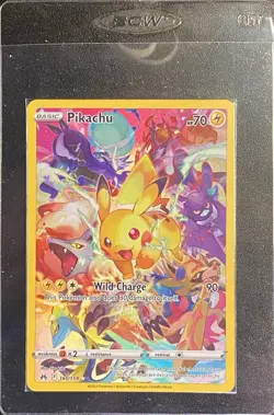 Pikachu Full Art Secret Rare 160/159 Pokemon TCG SWSH Crown Zenith Secret NM - Image 3