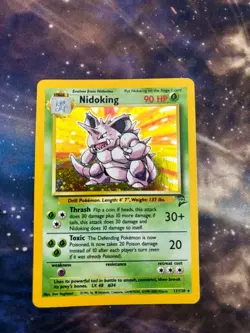 Nidoking 11/130 Holo Rare (2000) Base Set 2 WoTC Vintage TCG Pokemon MP/HP - Image 1