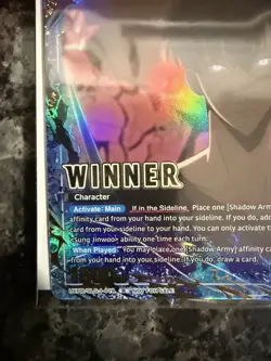 Union Arena Solo Leveling Sung Jinwoo Winner Foil Alt Art UEPR/SLG-1-019 Sealed - Image 4