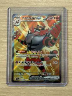 Pokemon TCG Temporal Forces Incineroar EX Full Art Holo Card 187/162 - NM / M - Image 4