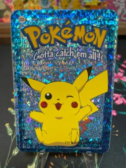 Pikachu #025 - Vintage Vending Machine Prism Sticker 2000 - Pokemon Card - Image 1