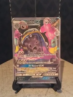 Pokemon TCG Alolan Muk GX Burning Shadows 84/147 Holo Ultra Rare - Image 1